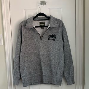 ONLY WORN x2 Roots Salt&Pepper 1/4 Zip Men’s XS